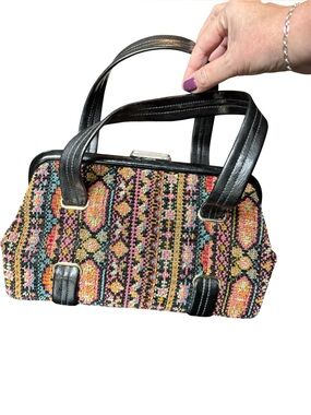 EUC Vintage Carpet Bag Style Bag